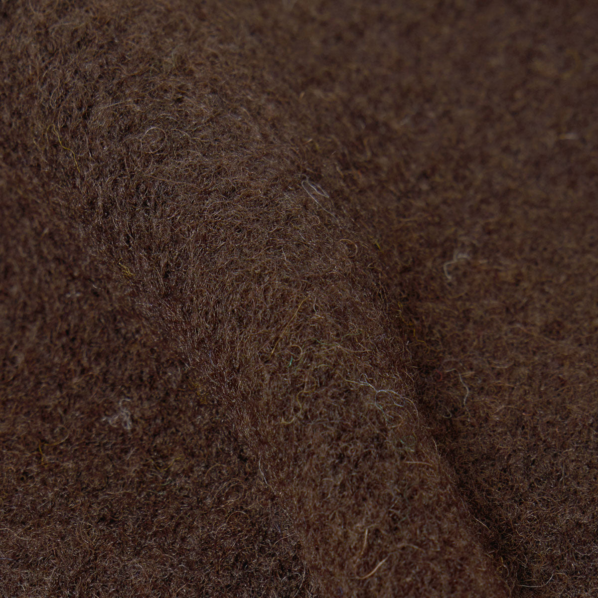 Zip Waistcoat - Brown Wool Fleece