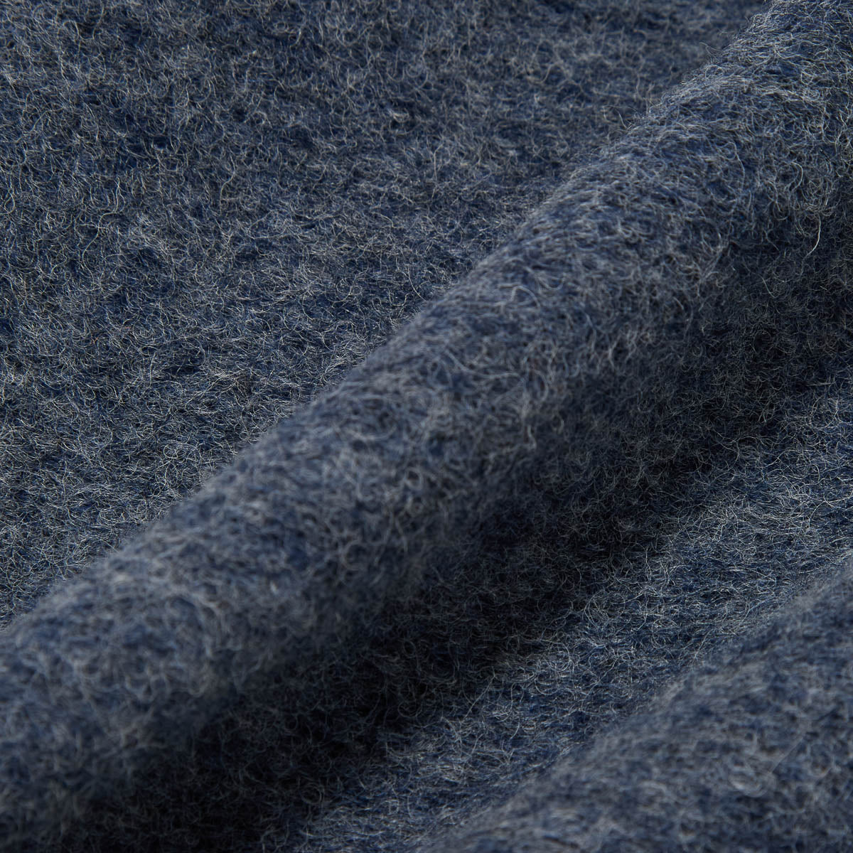 Zip Waistcoat - Slate Blue Wool Fleece
