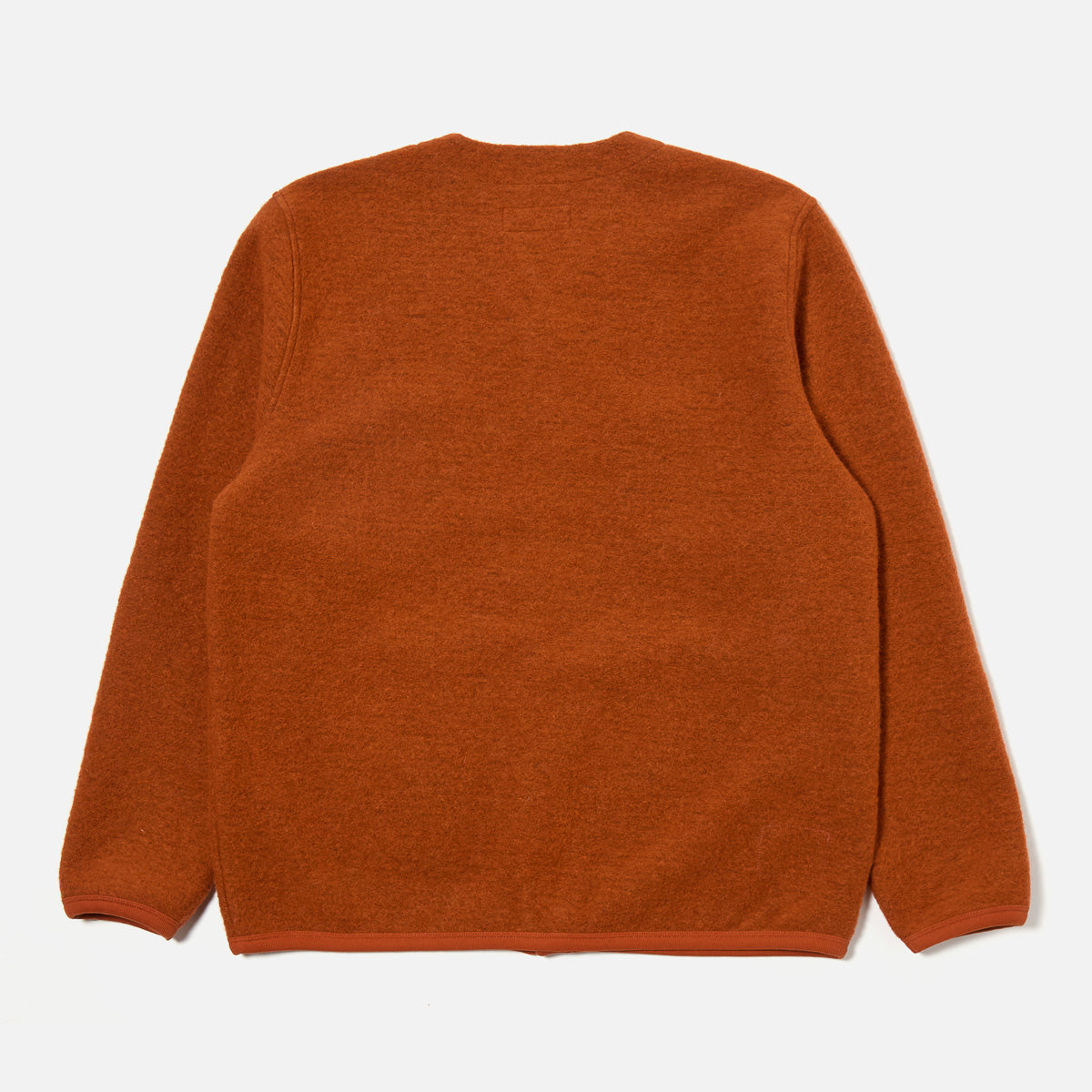Cardigan - Rust Wool Fleece