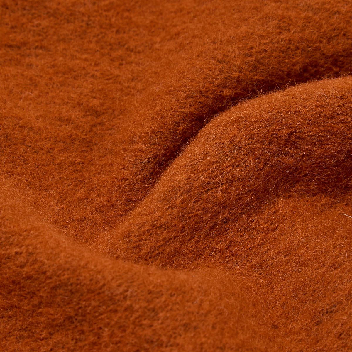 Cardigan - Rust Wool Fleece