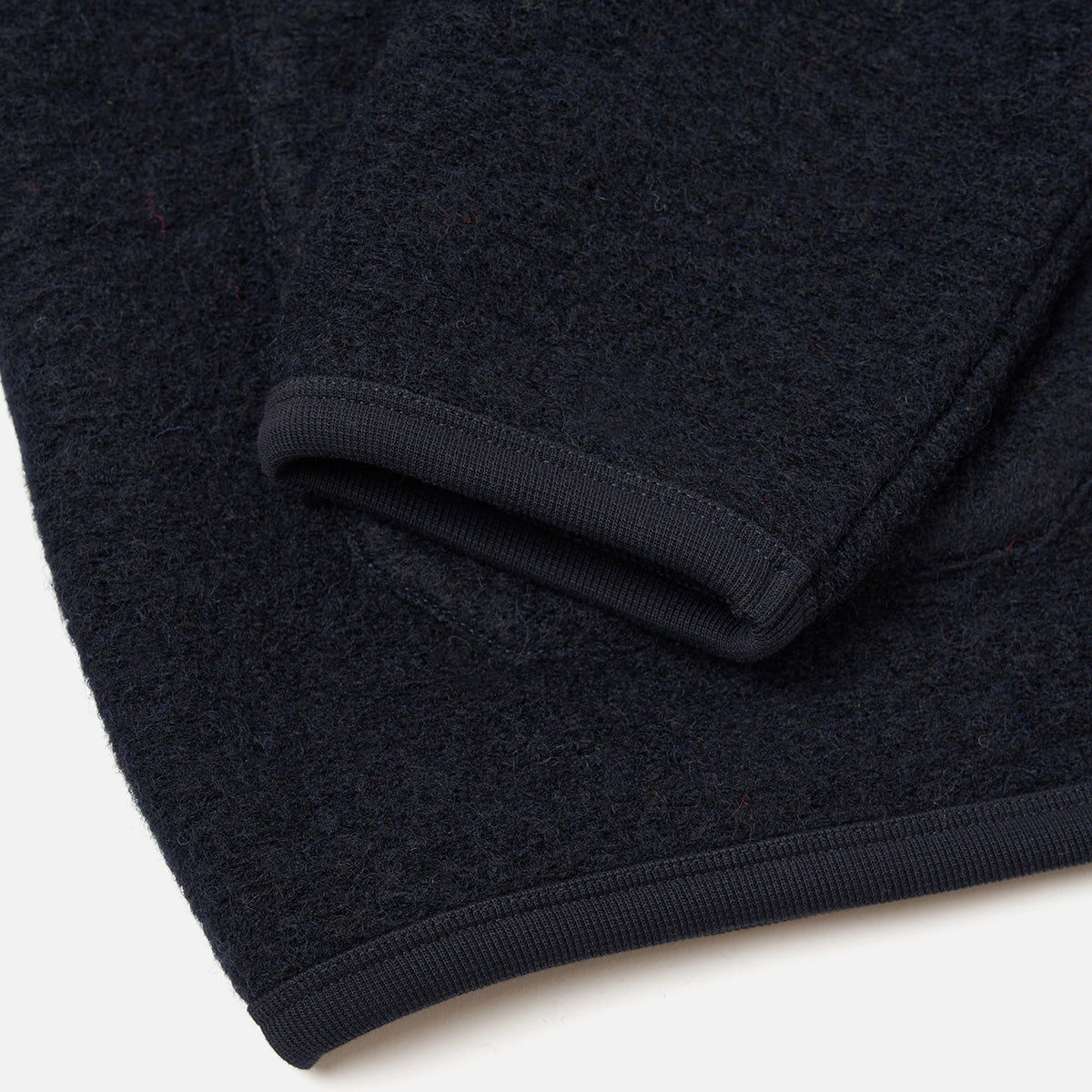 Cardigan - Navy Wool Fleece
