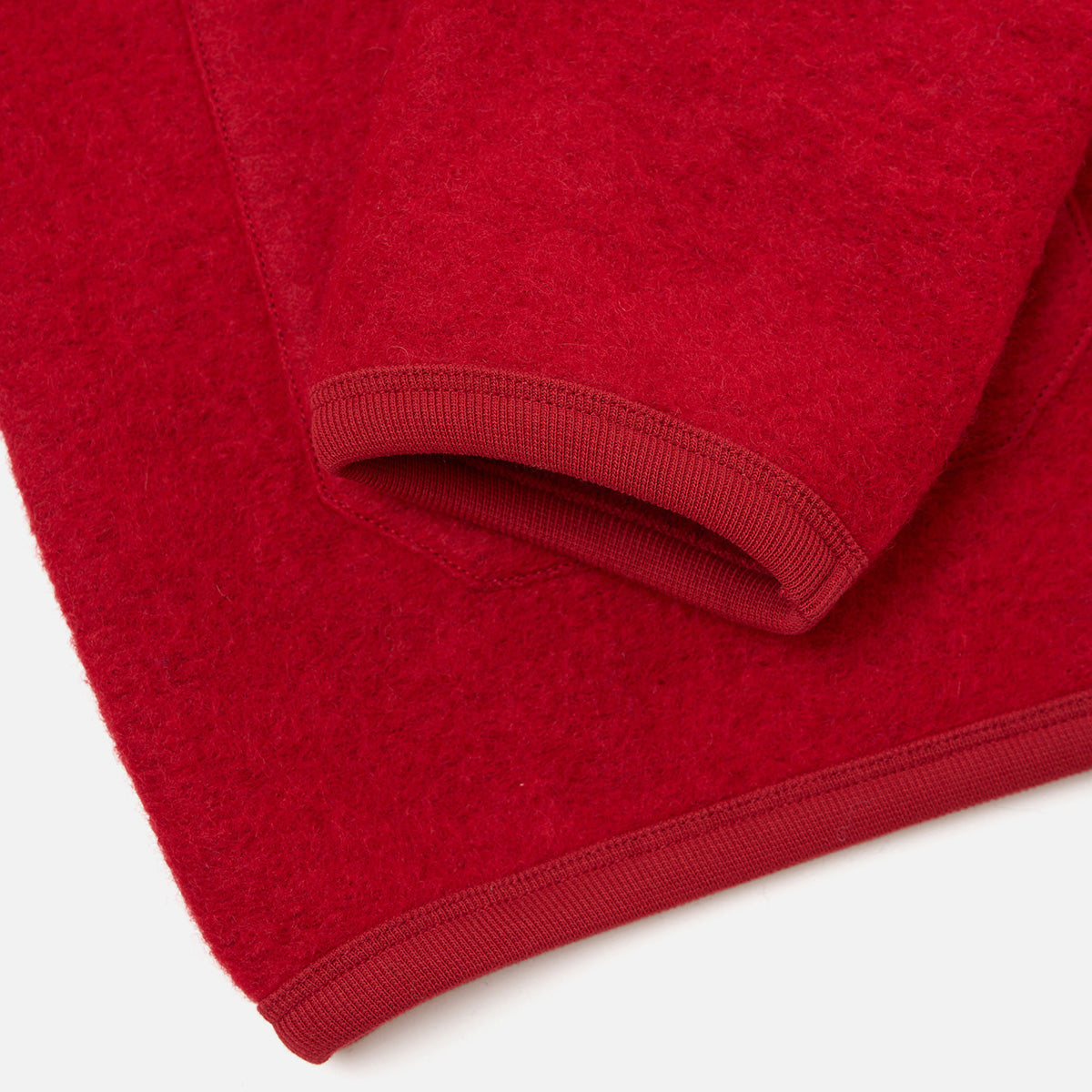 Cardigan - Scarlet Wool Fleece