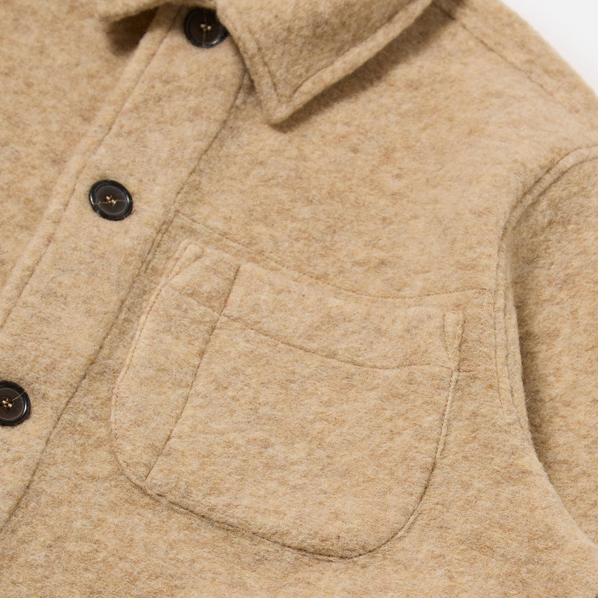 Field Jacket - Fawn Wool Fleece