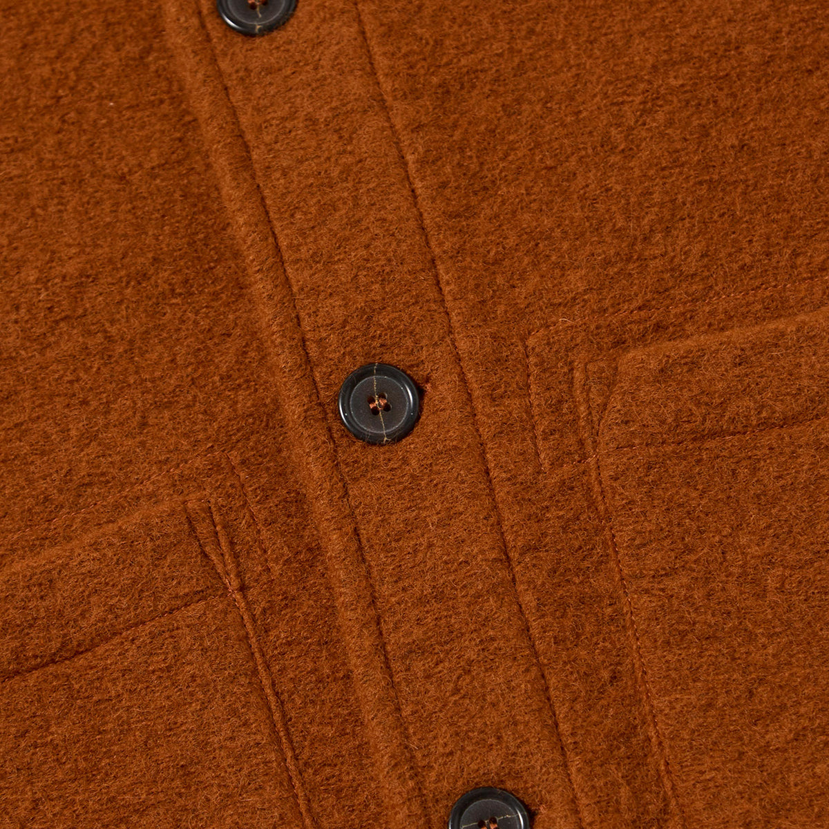 Field Jacket - Rust Wool Fleece