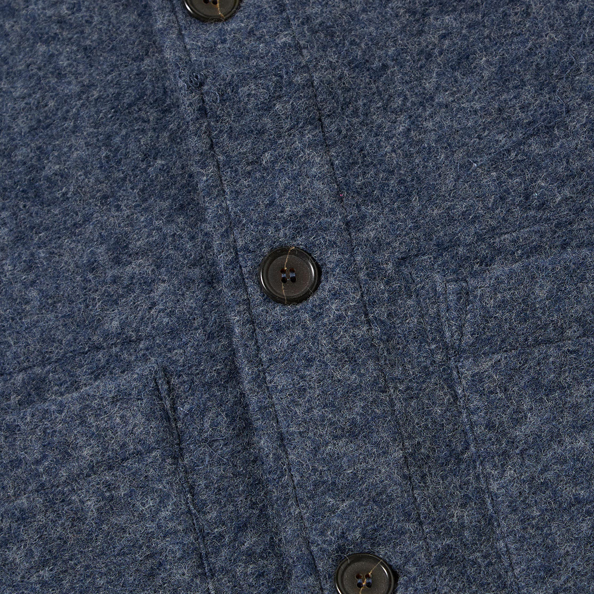 Field Jacket - Slate Blue Wool Fleece