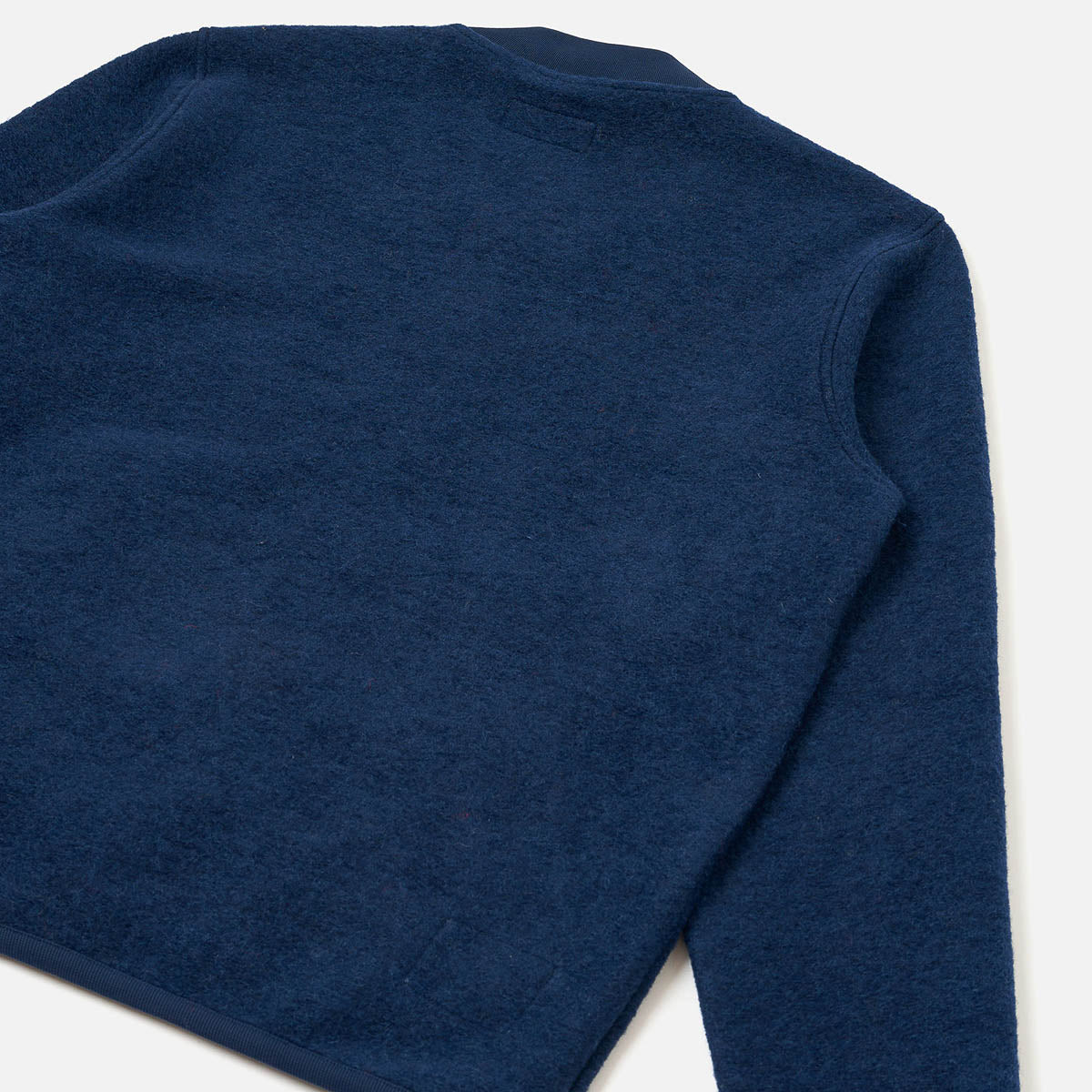Zip Bomber - Indigo Wool Fleece