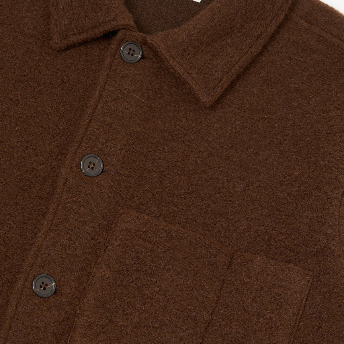 Uniform Jacket - Cacao Wool Fleece