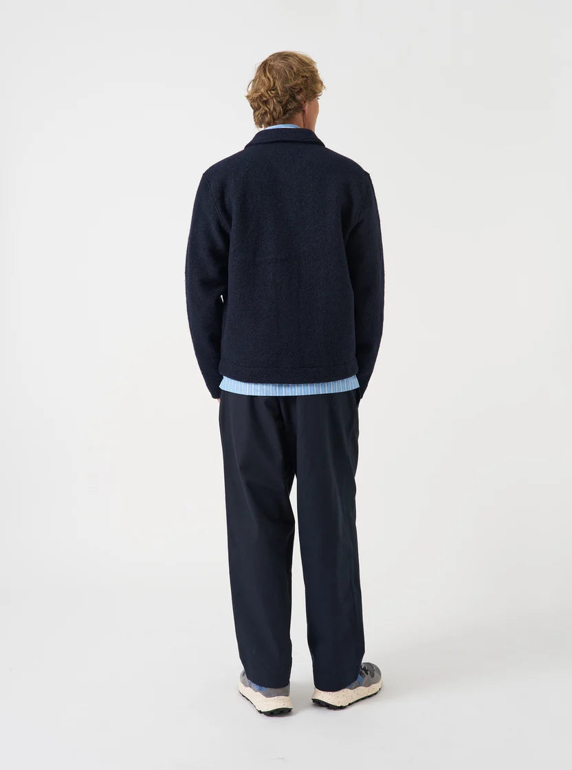 Uniform Jacket - Navy Wool Fleece
