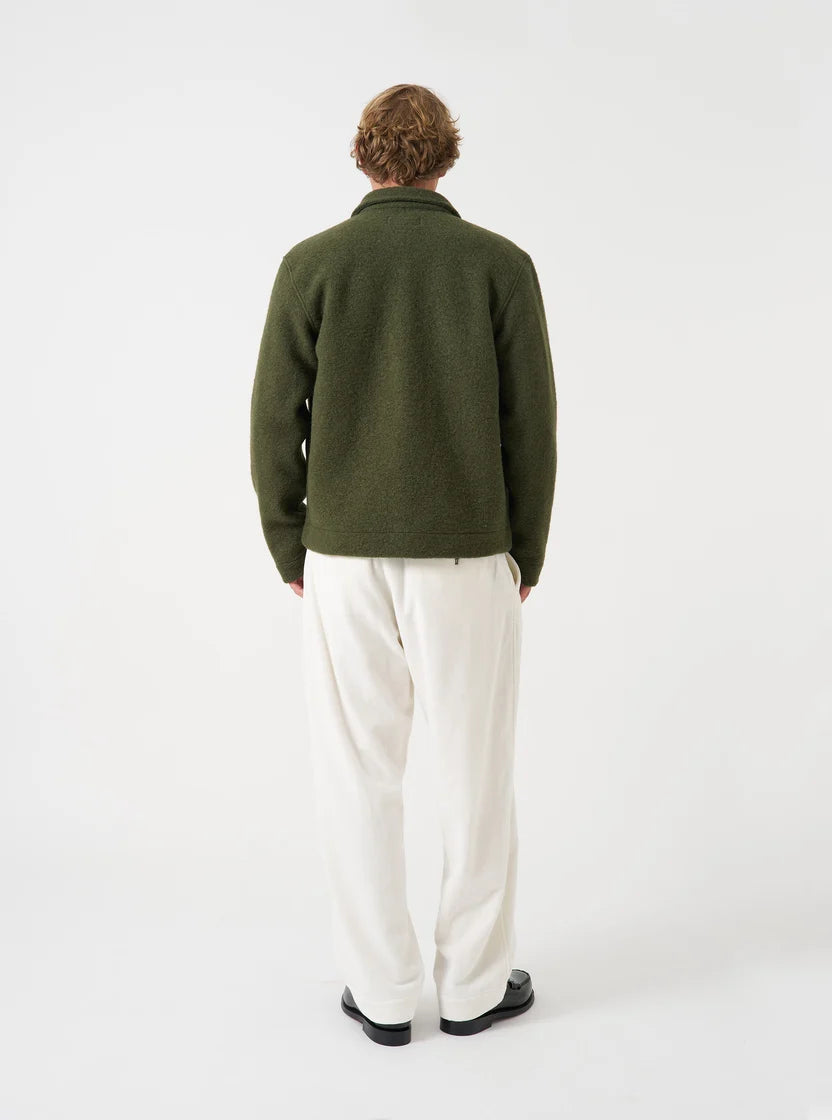 Uniform Jacket - Olive Wool Fleece