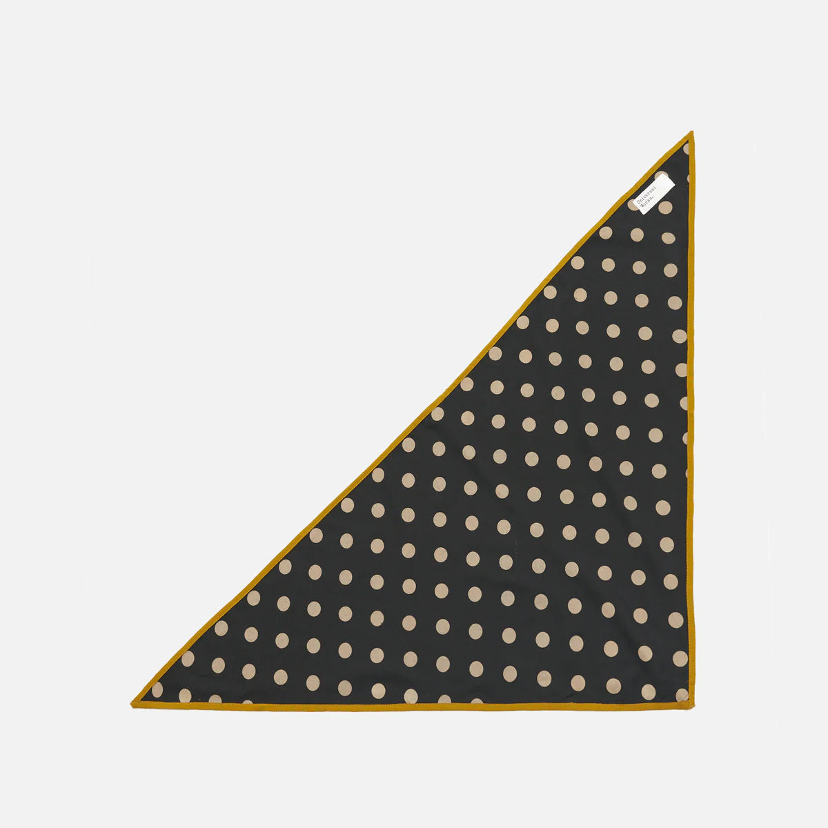 Dot Print Rayon Scout Scarf - Black