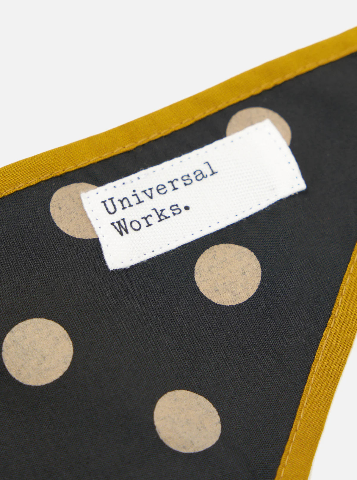 Dot Print Rayon Scout Scarf - Black