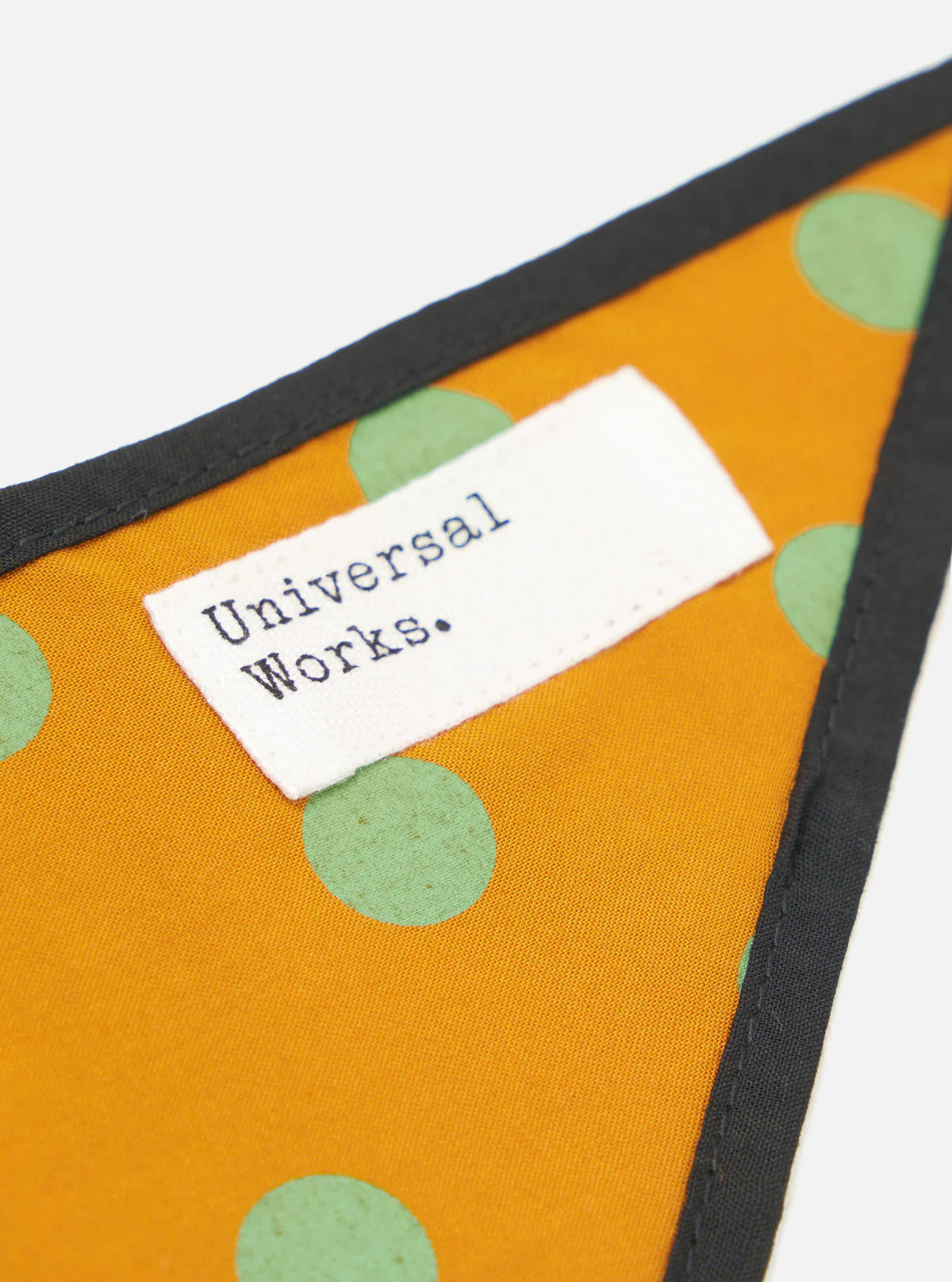 Dot Print Rayon Scout Scarf - Mustard