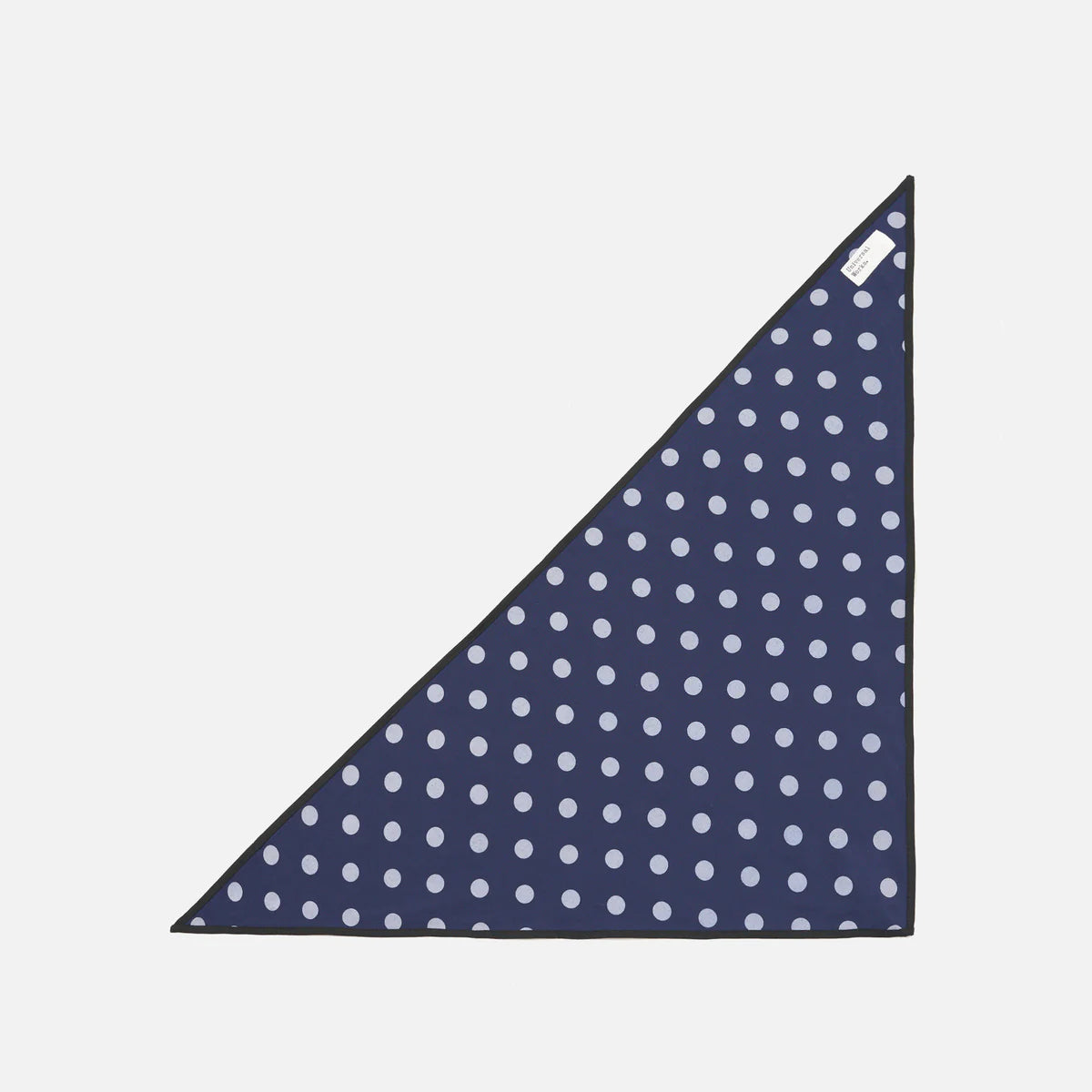 Dot Print Rayon Scout Scarf - Navy