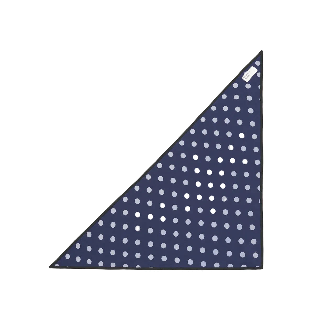 Dot Print Rayon Scout Scarf - Navy