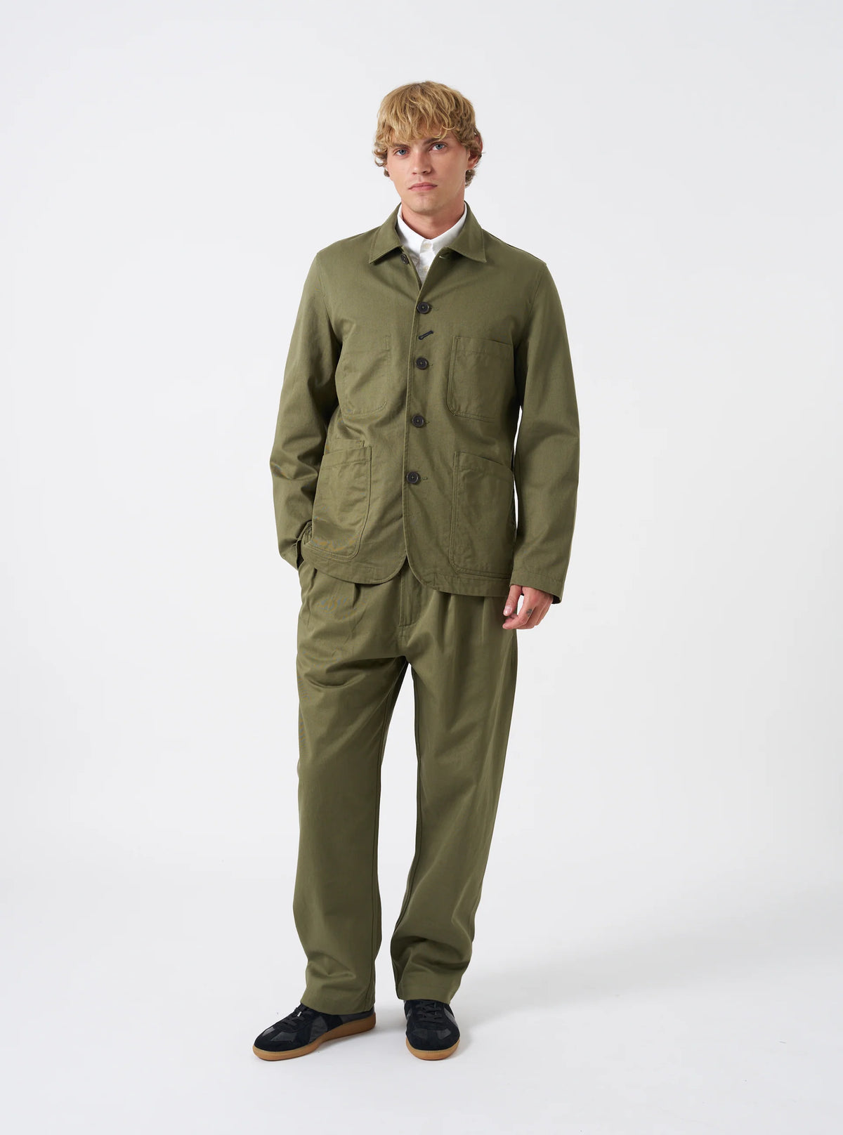 Bakers Jacket - Light Olive Twill