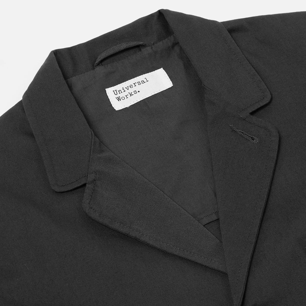 Three Button Jacket - Black Twill