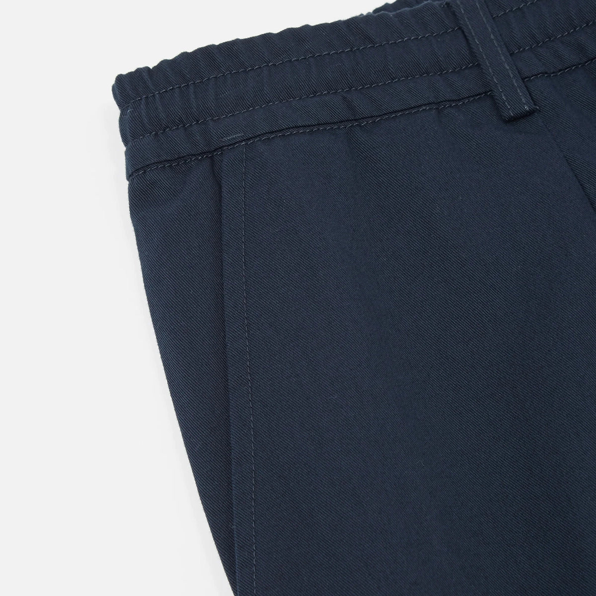 Pleated Track Pant - Navy Twill