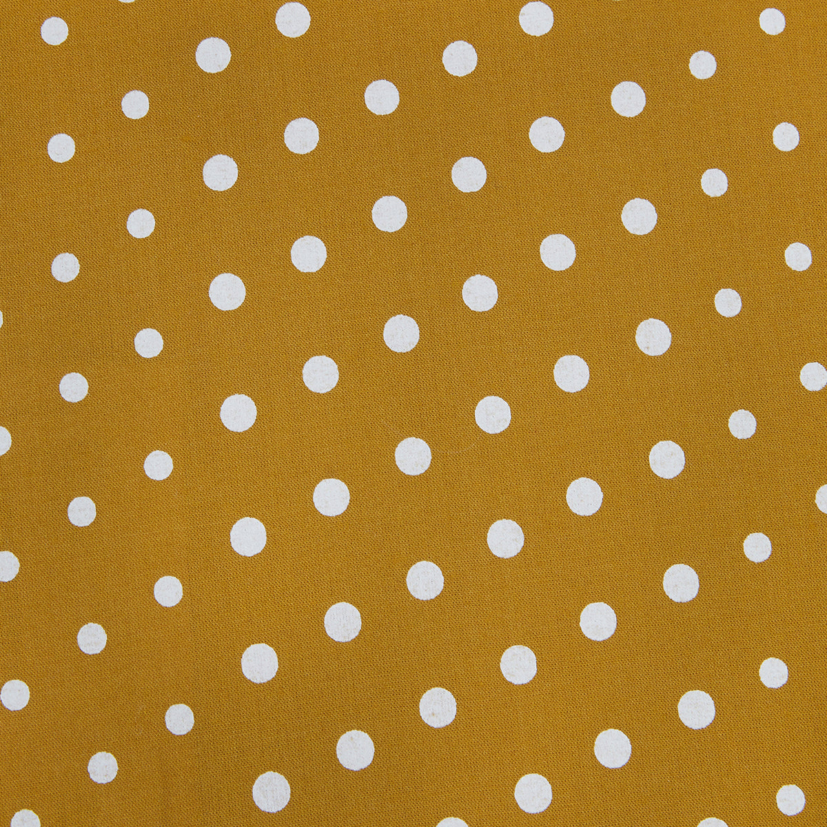 Short Scarf - Mustard Dot Print