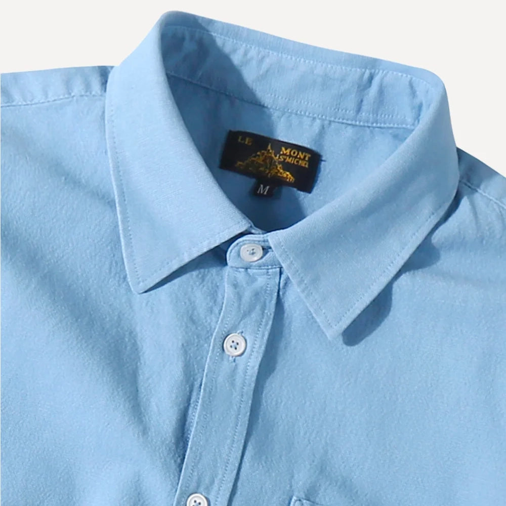 Cosmo French Oxford Shirt - Sky