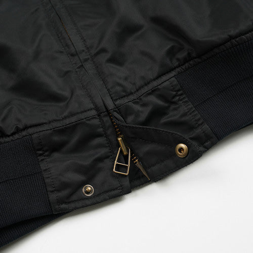 Nylon Flight Jacket - Black