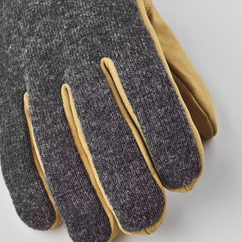 Noah Nubuck Gloves - Charcoal/Tan
