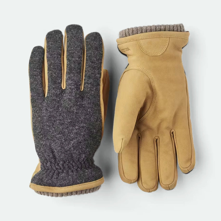 Noah Nubuck Gloves - Charcoal/Tan