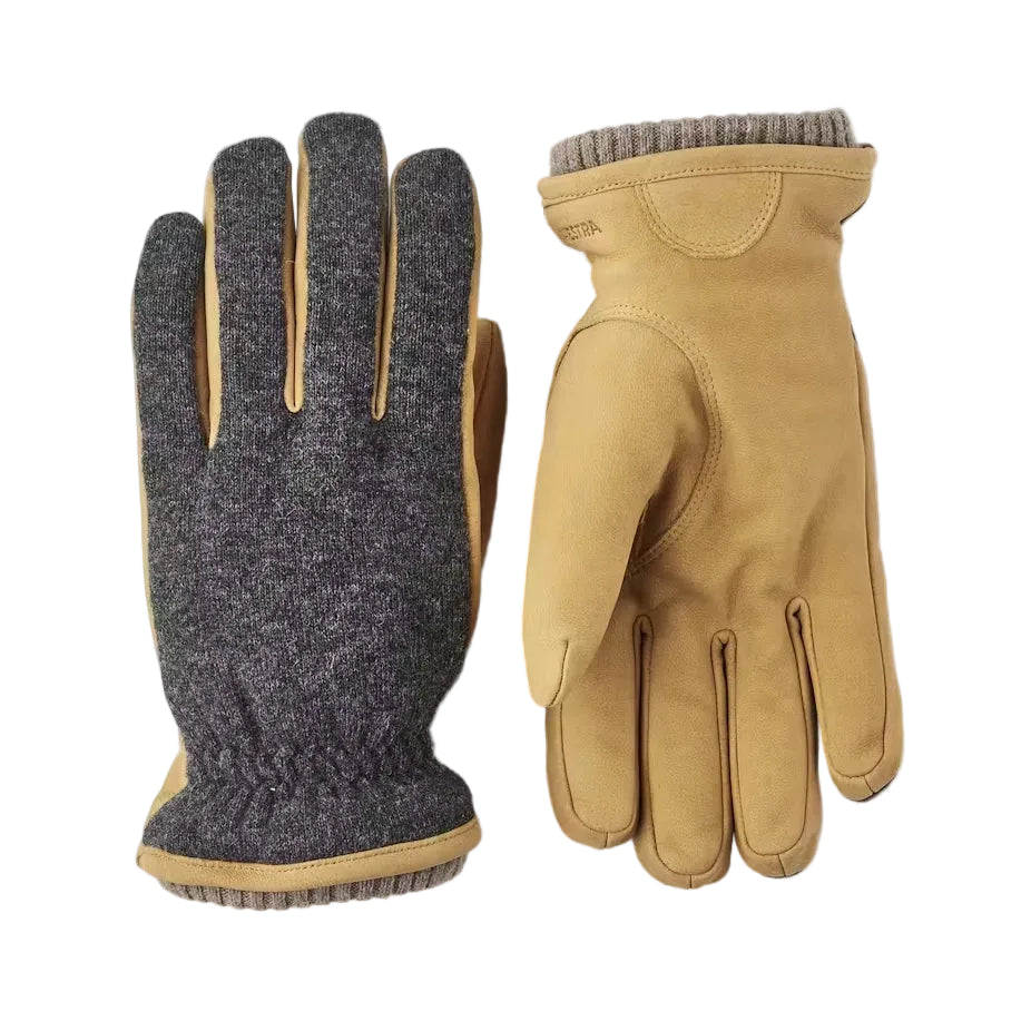 Noah Nubuck Gloves - Charcoal/Tan