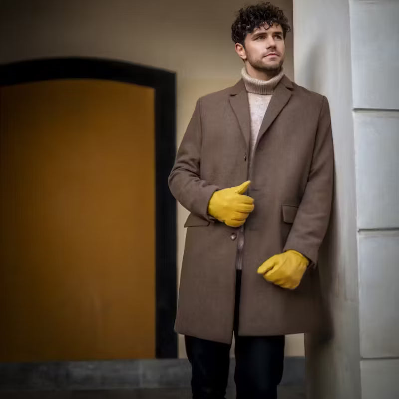 Tore Deerskin Gloves - Natural Yellow