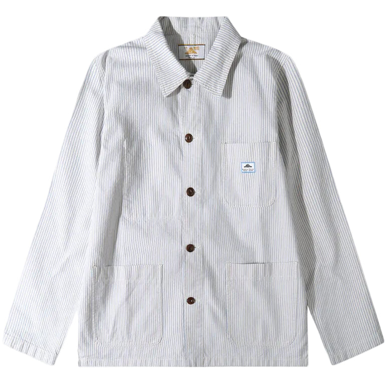 Vins Osk Work Jacket - Blue Stripe