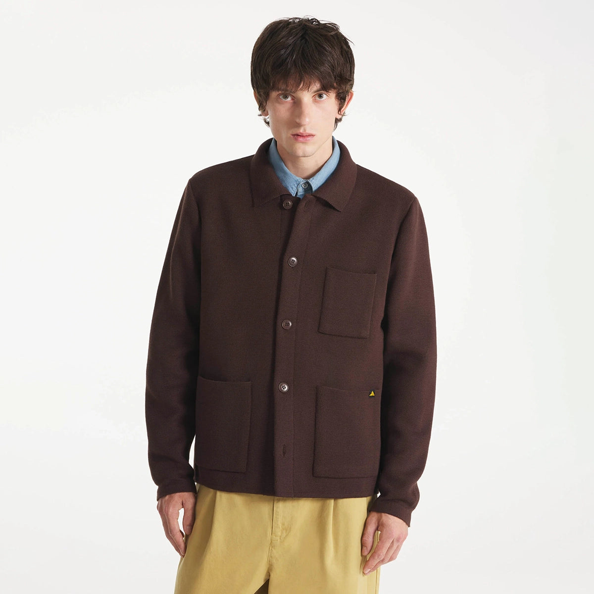 Guino Heavyweight Work Cardigan - Mocha