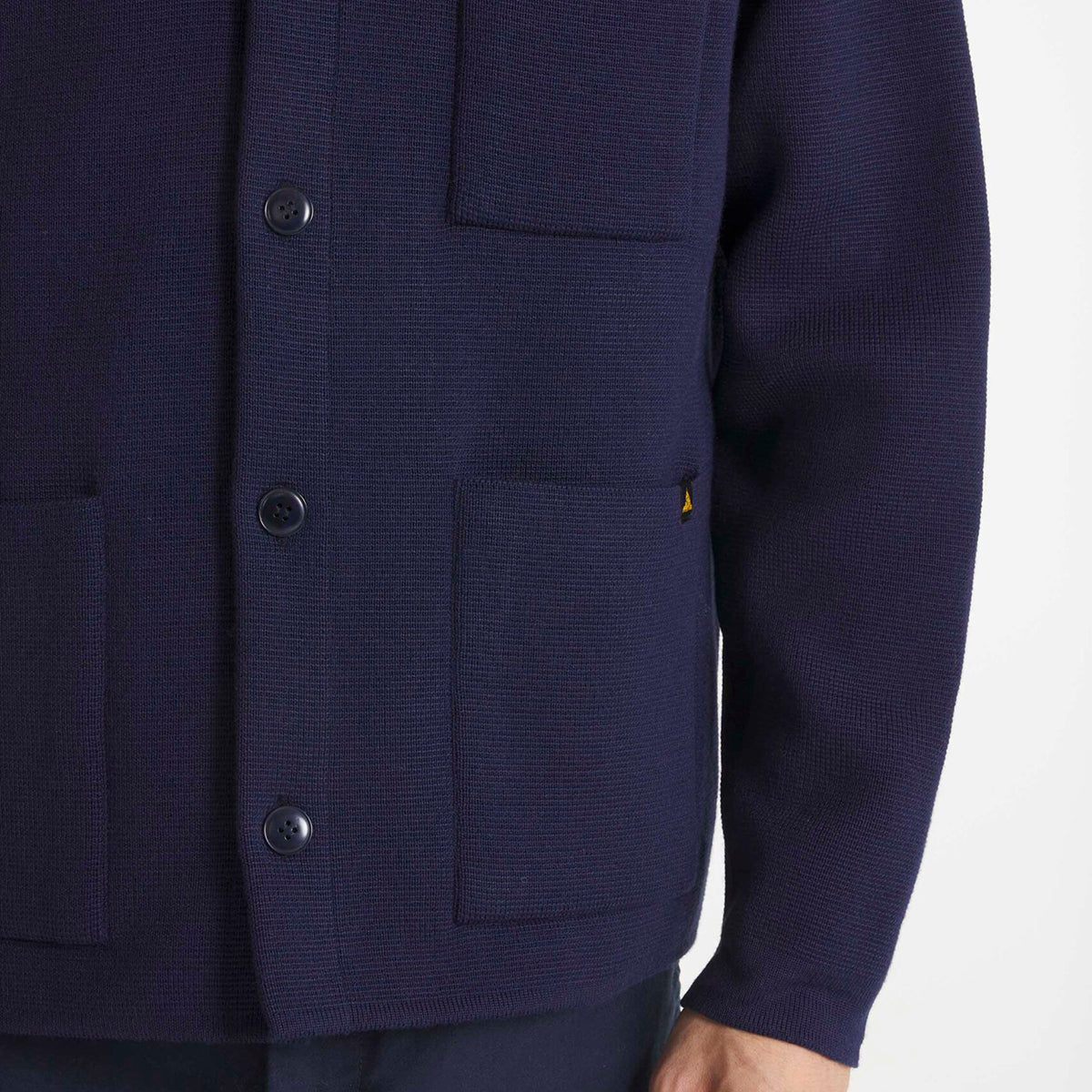 Guino Heavyweight Work Cardigan - Navy