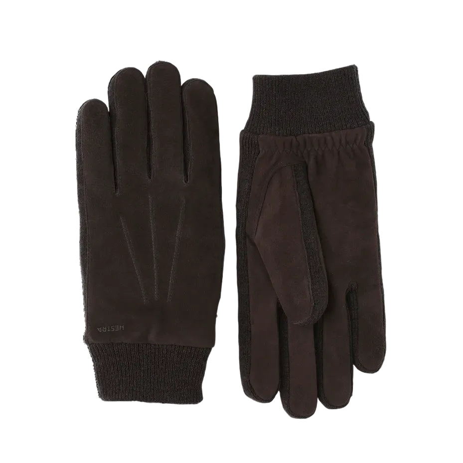 Geoffrey Suede Gloves - Espresso