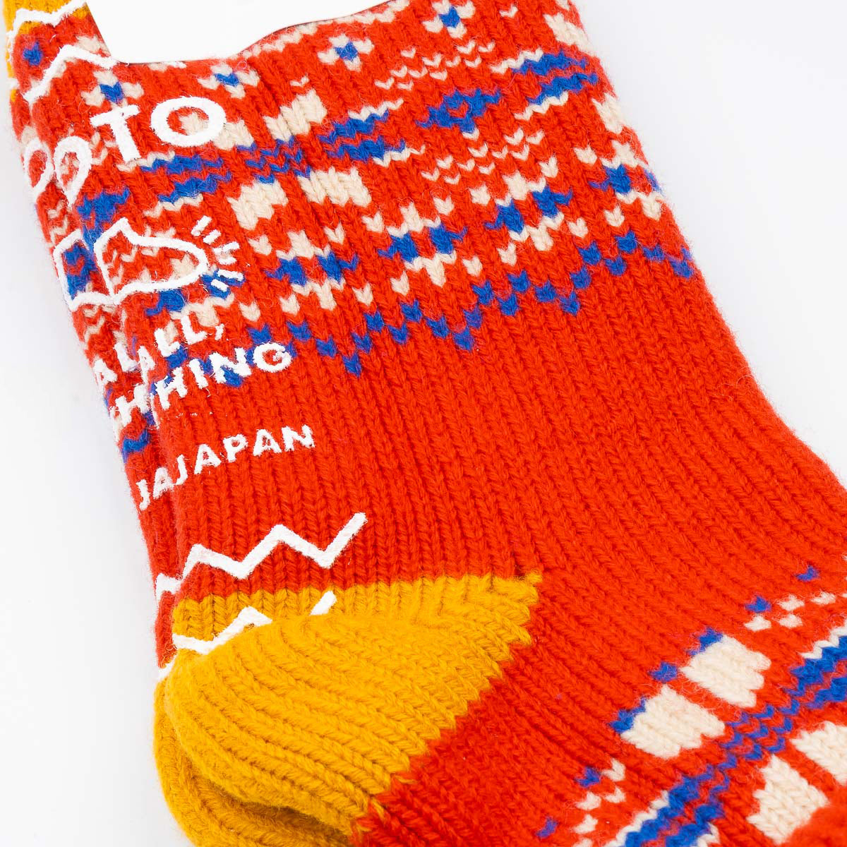 Comfy Room Socks - Snowflake Red