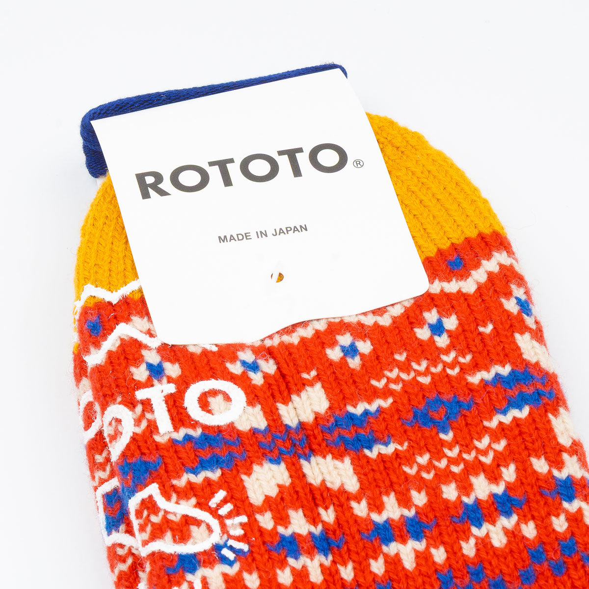 Comfy Room Socks - Snowflake Red