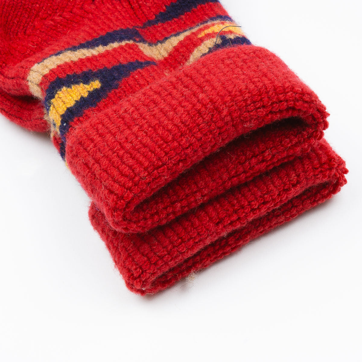 Merino Lambswool Slipper Socks - Red