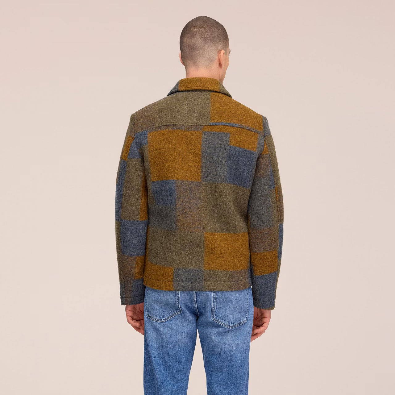 Gael Wool Jacket - Brown Check