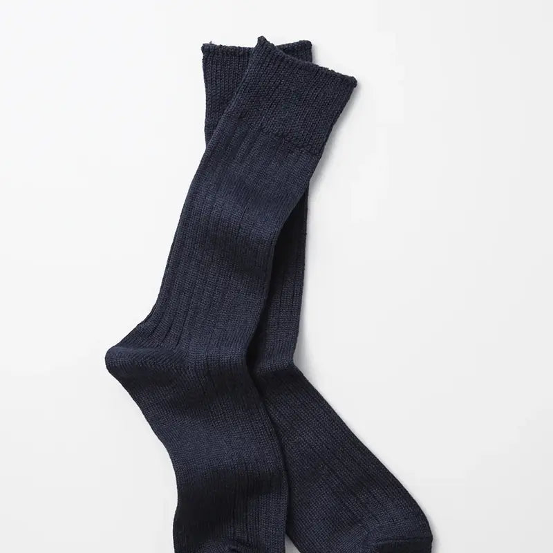 Linen Cotton Sock - Navy