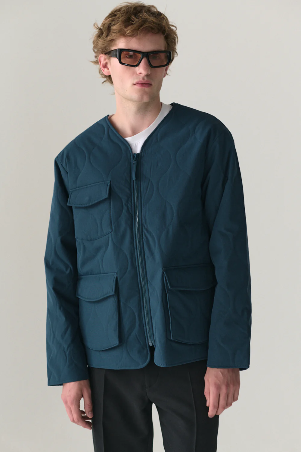 Padded Liner Jacket - Vintage Blue
