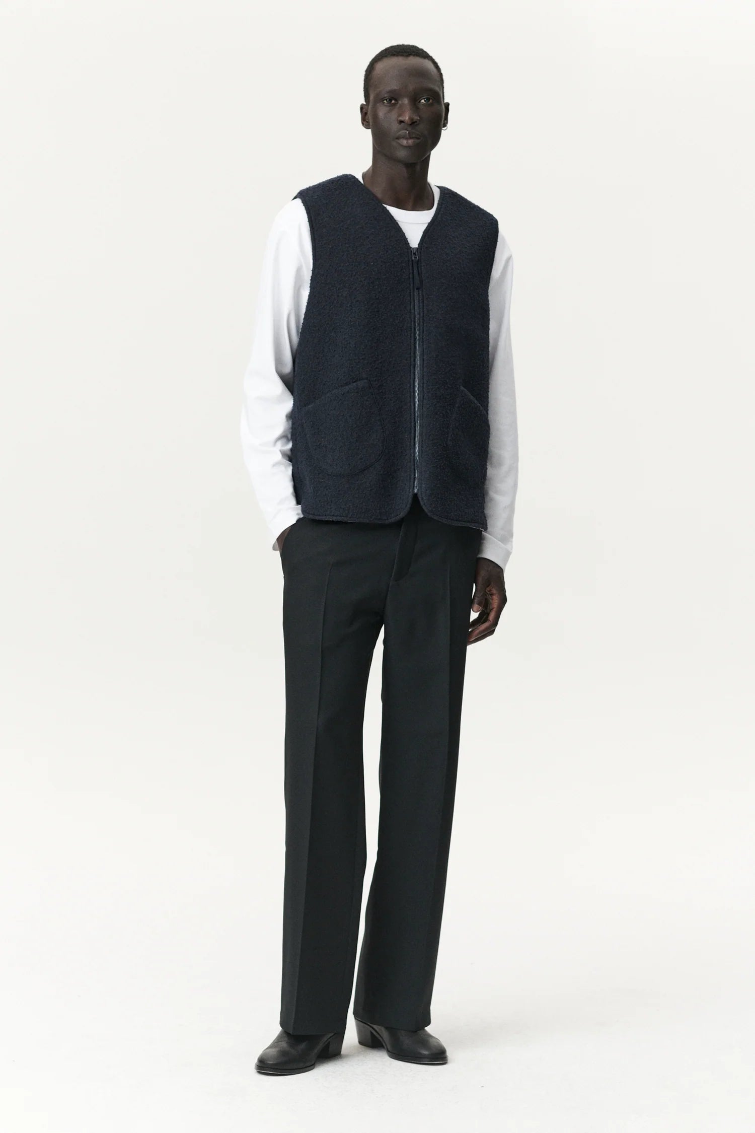 G-Lait Bonded Fleece - Navy