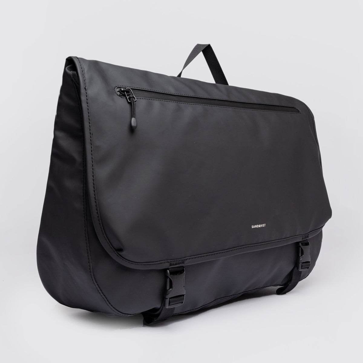 Stream Crossbody Messenger Bag - Black