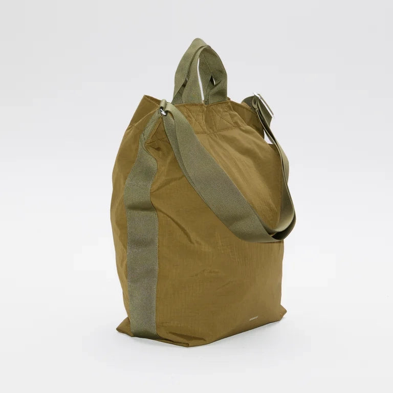 Grid Shopper Bag - Olive