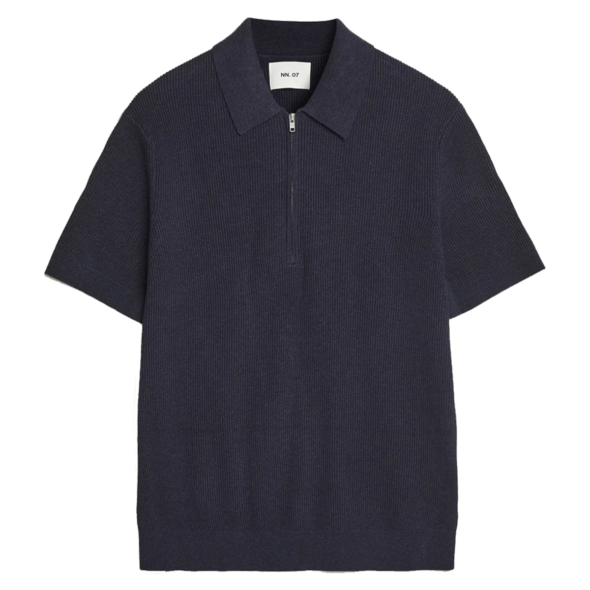Hansie Zip Polo - Navy Melange