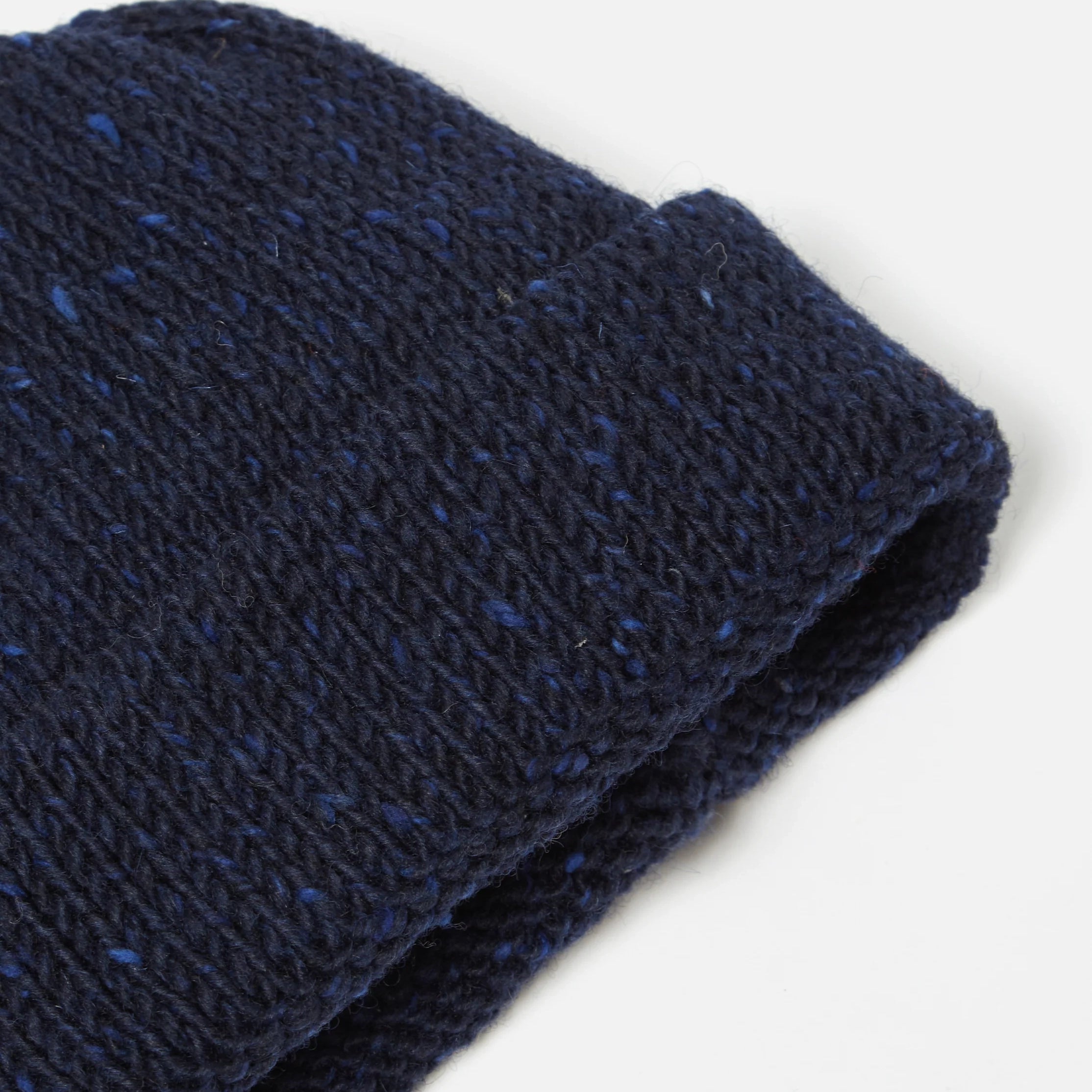 Kilcarra Wool Short Watch Cap - Navy Marl