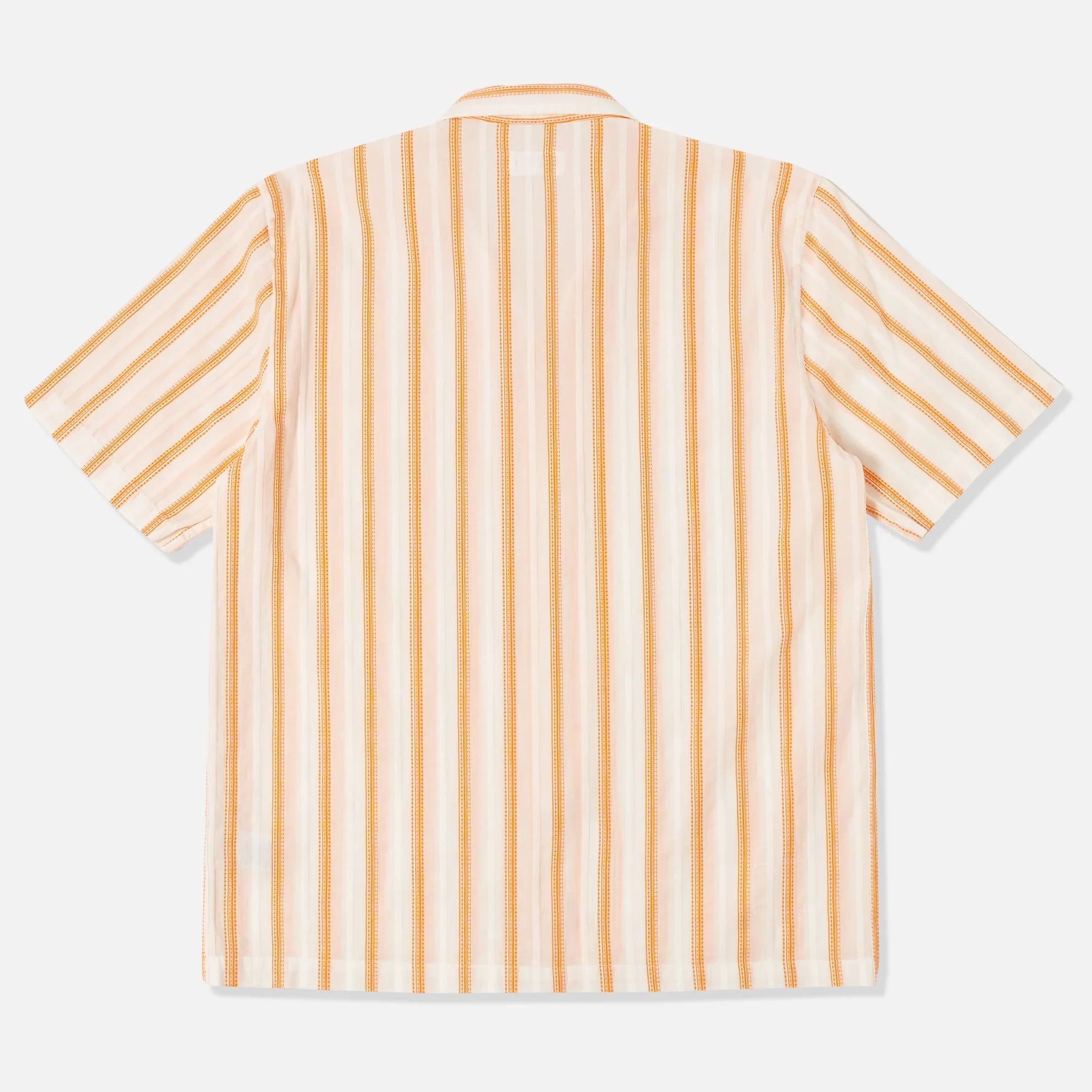 Road Shirt - White/Orange Fans Stripe Cotton