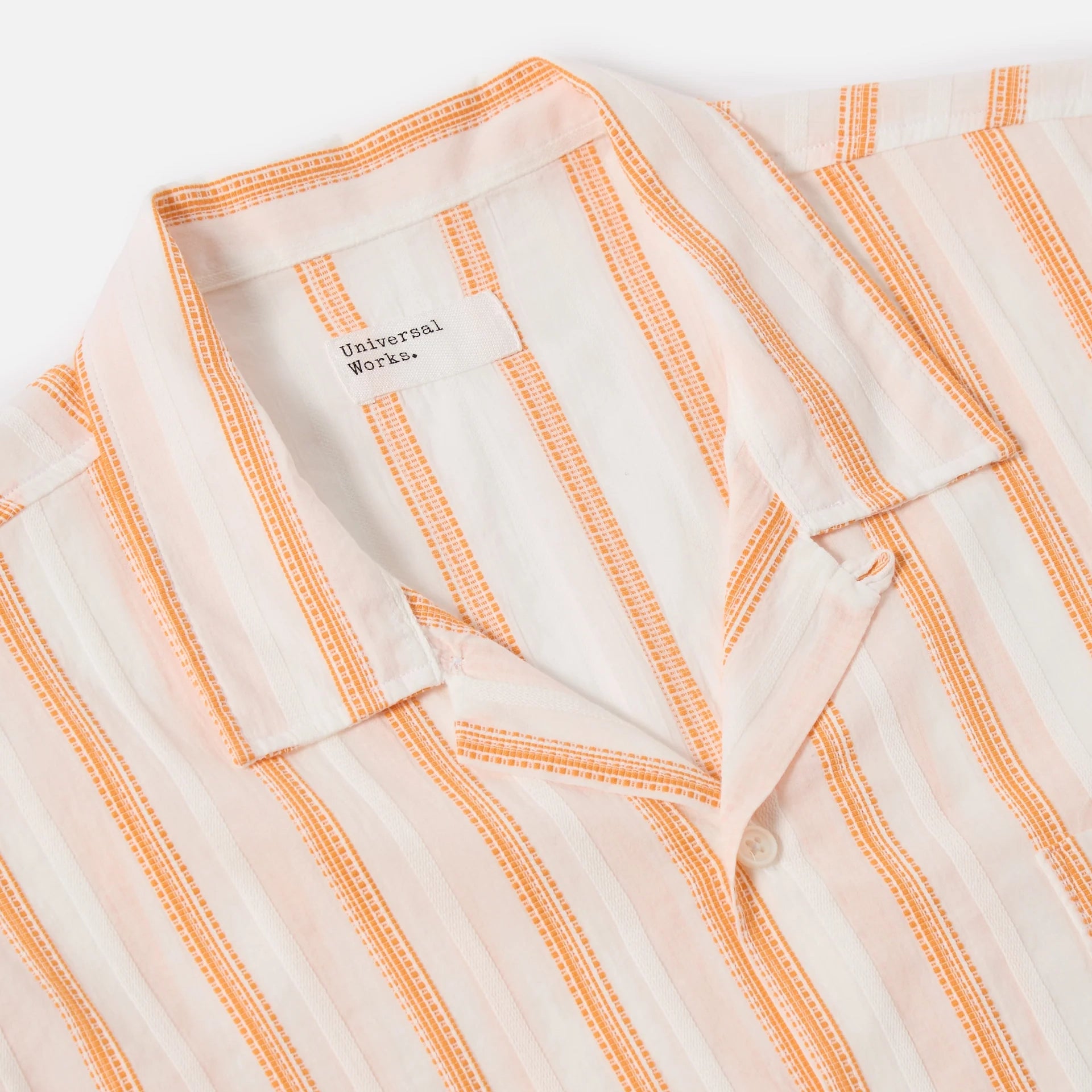 Road Shirt - White/Orange Fans Stripe Cotton