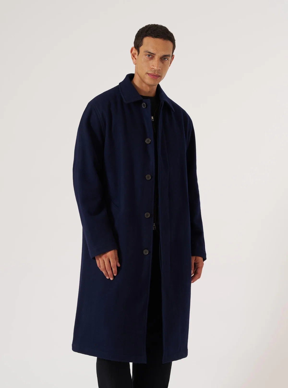 Mac Coat - Navy Mowbray