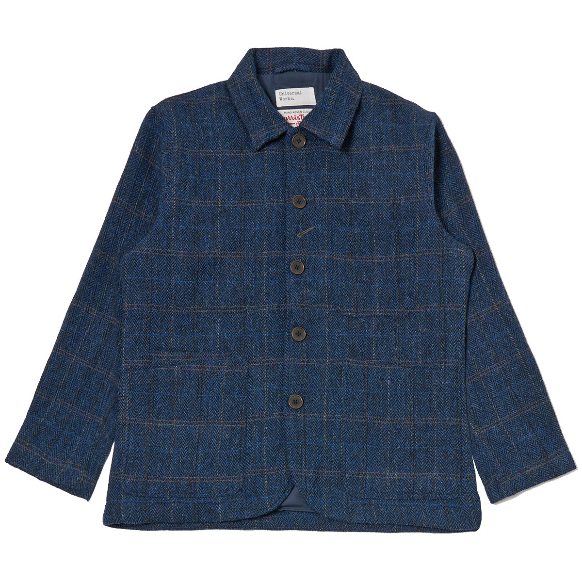 Bakers C Jacket - Navy Harris Tweed