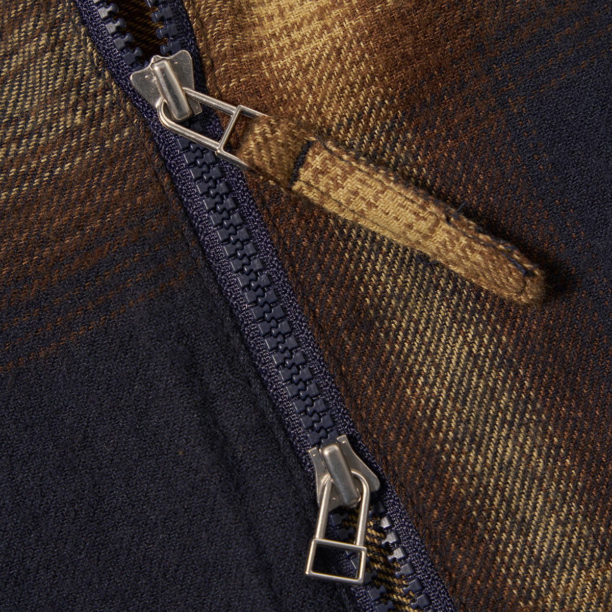 Zip Shirt - Navy Canyon Check