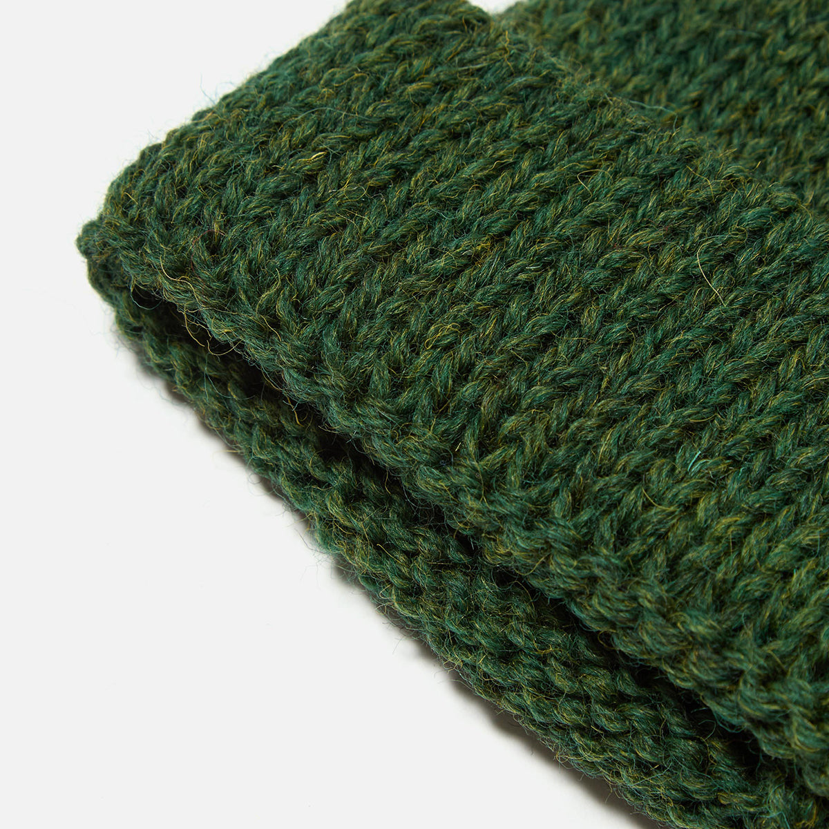 Short Watch Cap - Green British Wool