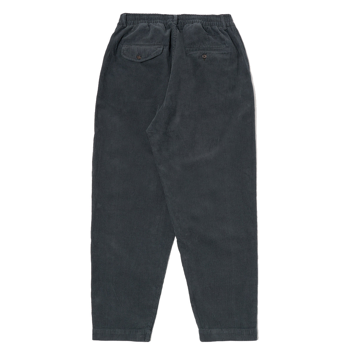 Pleated Track Pant - Charcoal Cord